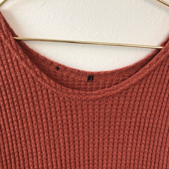 Asymmetrical Rust Colored Top - Picture 3 of 3